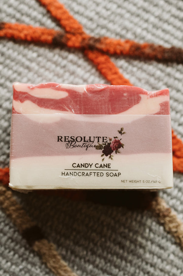 Candy Cane Handcrafted Soap